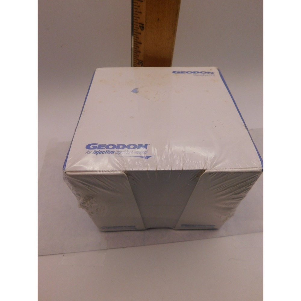 Vintage Pfizer 2002 Geodon Pharmaceutical Drug Rep Note Pad Holder Cube Paper